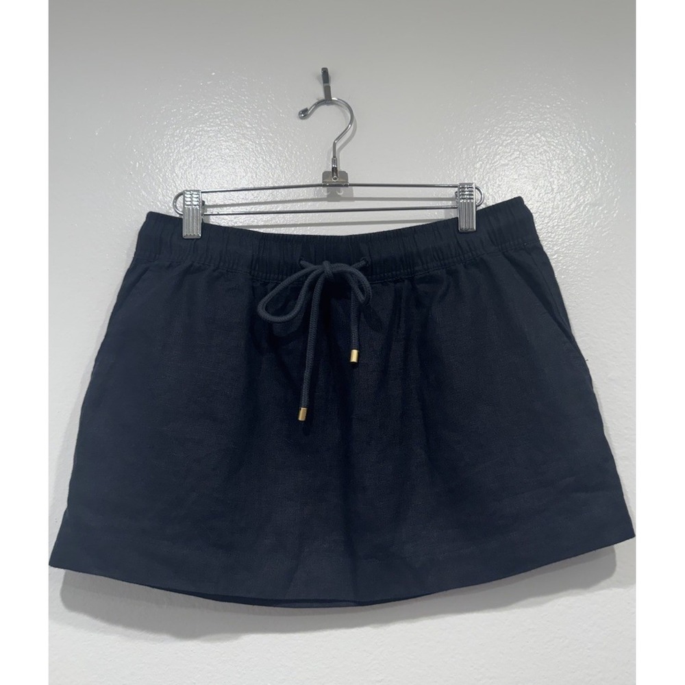 VENROY Mini Lounge Skirt 2.0 Medium Dark Navy Elastic Waist Minimalist Vacation